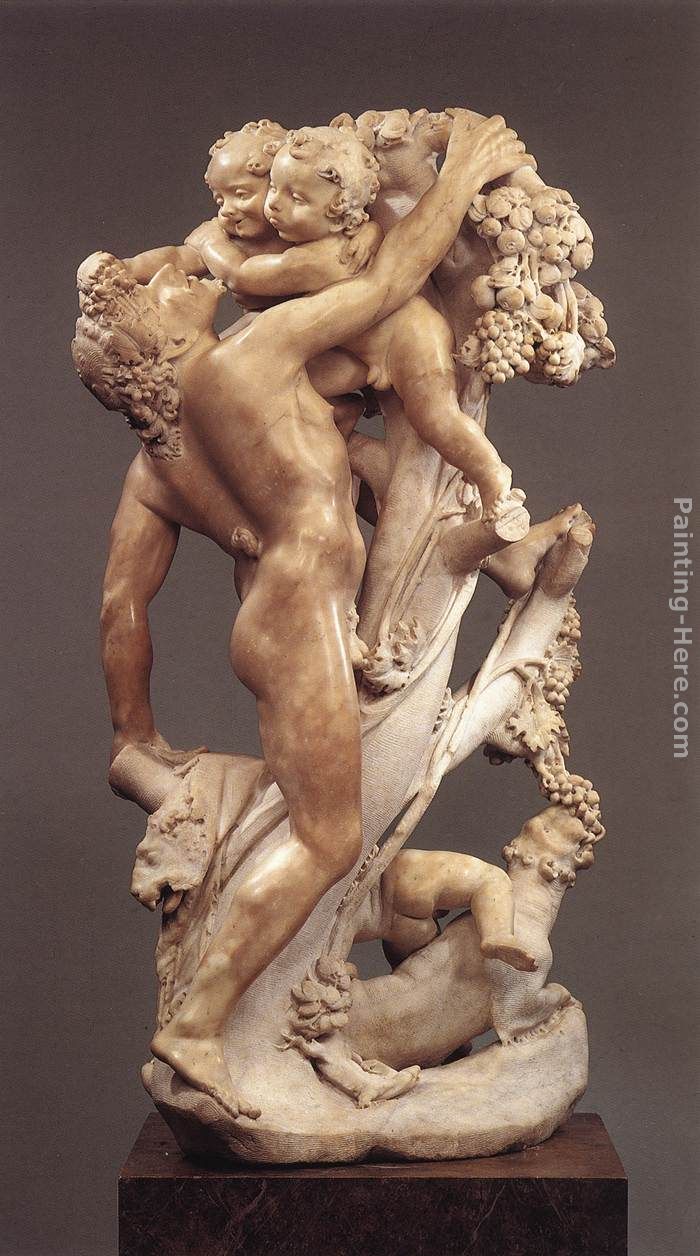 Bacchanal A Faun Teased by Children painting - Gian Lorenzo Bernini Bacchanal A Faun Teased by Children art painting